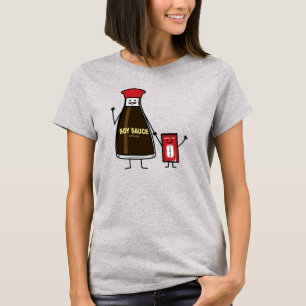 Camiseta Enfermedad de niño con envase de buey de soja