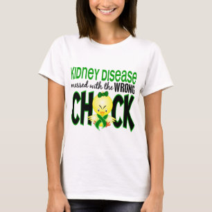 Camiseta Enfermedad de riñón ensuciada con el polluelo