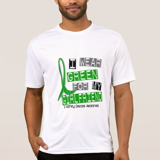 Camiseta Enfermedad de riñón llevo el verde para mi novia