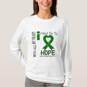 Camiseta Enfermedad de riñón que me aferro para esperar