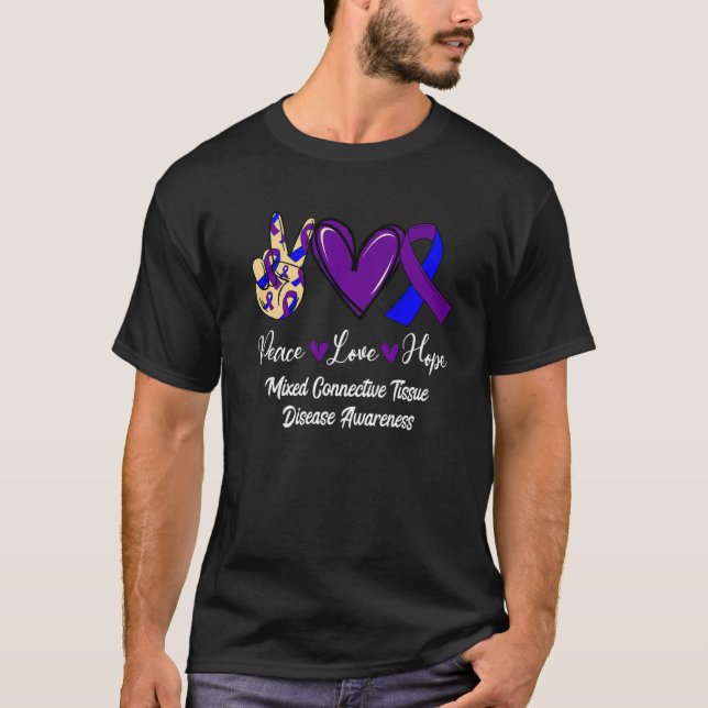 Camiseta Enfermedad de tejido conjuntivo mixto MCTD Amor Es (Anverso)