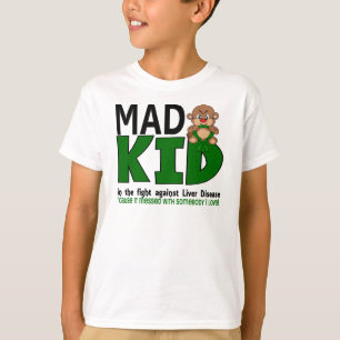 Camiseta Enfermedad del higado enojada del niño