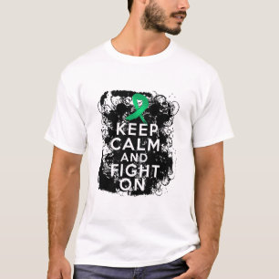 Camiseta Enfermedad del Hígado Mantén la Calma y Lucha