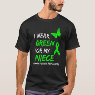 Camiseta Enfermedad Del Riñón Que Uso Verde Para Mi Cinta D