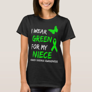 Camiseta Enfermedad Del Riñón Que Uso Verde Para Mi Cinta D