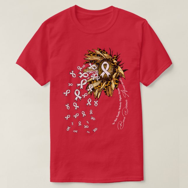Camiseta Enfermedad ósea Sensibilización girasol nadie luch (Diseño del anverso)
