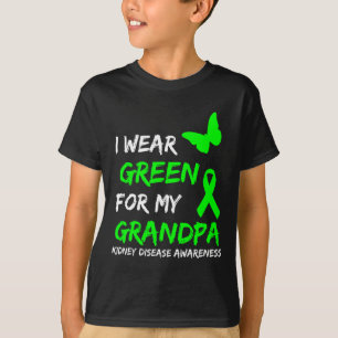 Camiseta Enfermedad Que Uso Verde Para Mi Cinta De Abuelo 1