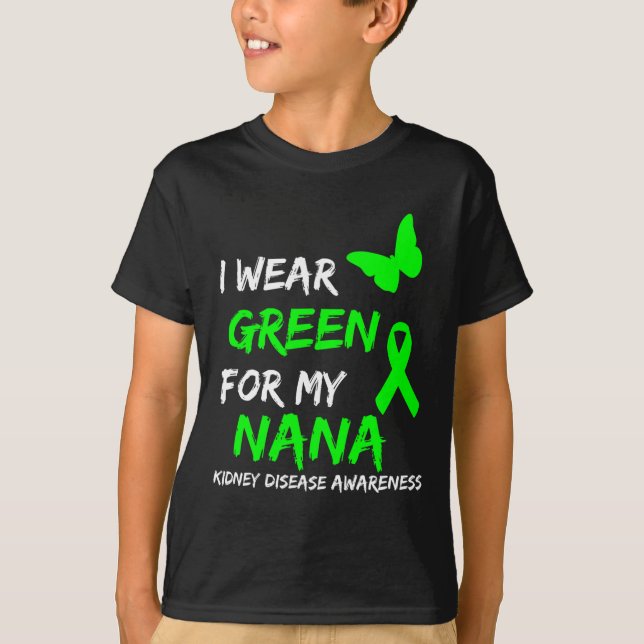 Camiseta Enfermedad Que Uso Verde Para Mi Cinta Nana (Anverso)