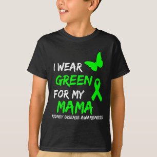 Camiseta Enfermedad Que Uso Verde Para Mi Mamá Cinta