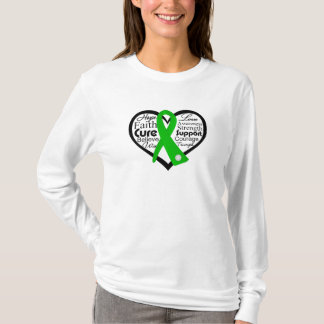 Camiseta Enfermedad renal Collage de la Cinta cardíaca
