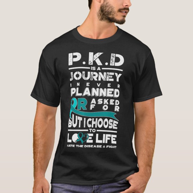 Camiseta Enfermedad renal poliquística PKD Sensibilización  (Anverso)