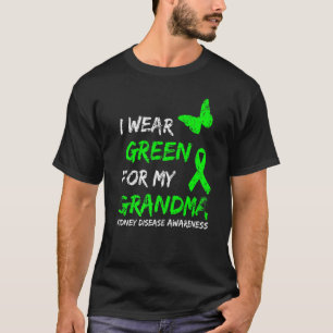 Camiseta Enfermedad Renal Que Uso Verde Para Mi Abuela Cint