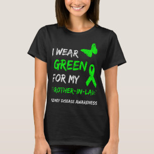 Camiseta Enfermedad Renal Que Uso Verde Para Mi Cuñado