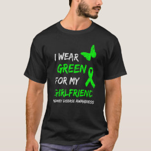Camiseta Enfermedad Renal Que Uso Verde Para Mi Novia Ribb