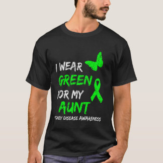 Camiseta Enfermedad Renal Que Uso Verde Para Mi Tía Cinta