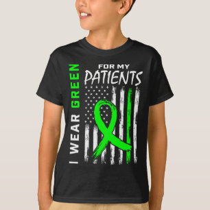 Camiseta Enfermedad Renal Verde Para Mis Pacientes Awarene