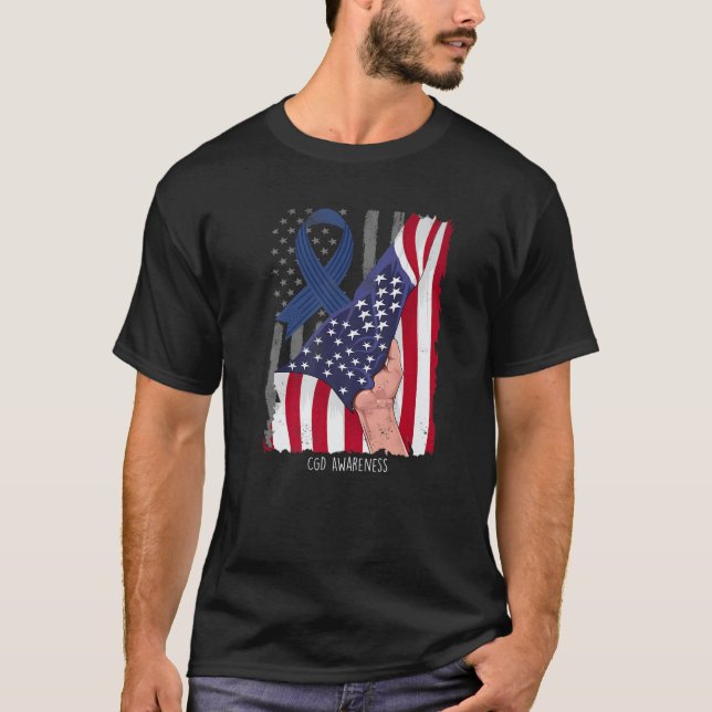 Camiseta Enfermedades Congénitas Y Genéticas Bandera Estado (Anverso)