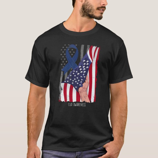 Camiseta Enfermedades congénitas y genéticas Bandera estado (Anverso)