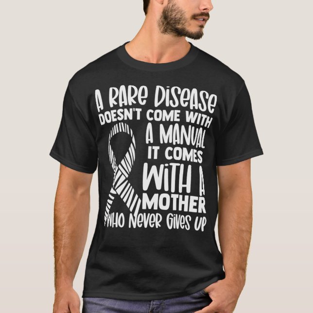 Camiseta Enfermedades raras Conciencia Madre Cinta Cebra Nu (Anverso)