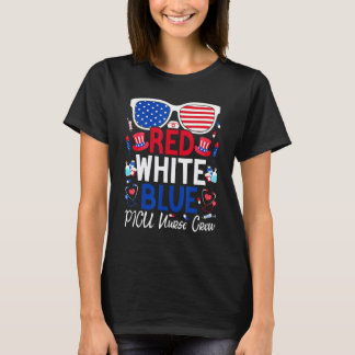Camiseta Enfermera 4 de julio rojo blanco azul Picu enferme