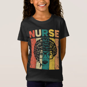 Camiseta Enfermera a mujer negra africana de historia negra