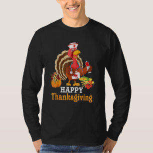 Camiseta Enfermera Adorable Pavo Doctor Agradecido Bendito