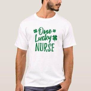 Camiseta Enfermera afortunada de San Patricio