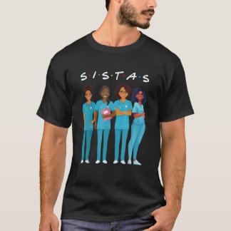 Camiseta Enfermera afroamericana negra sistas reina Melanin