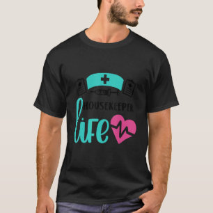 Camiseta Enfermera Ama de Casa Vida Latido Día de San Valen