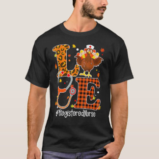 Camiseta Enfermera Ama La Vida De Rn Estetoscopio Pavo Día