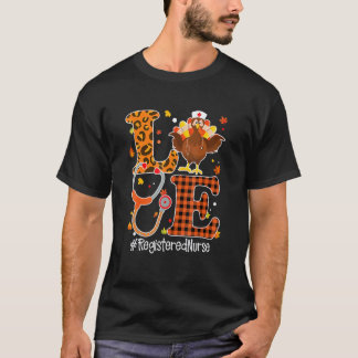 Camiseta Enfermera Ama La Vida De Rn Estetoscopio Pavo Día