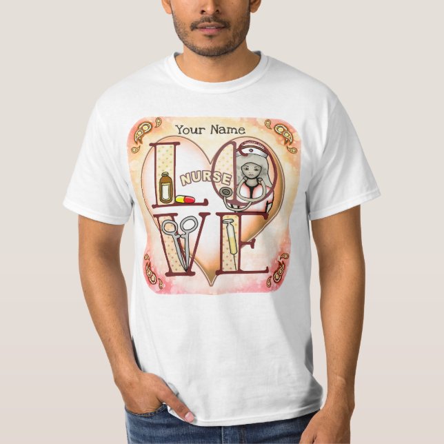 Camiseta Enfermera Amor (Anverso)
