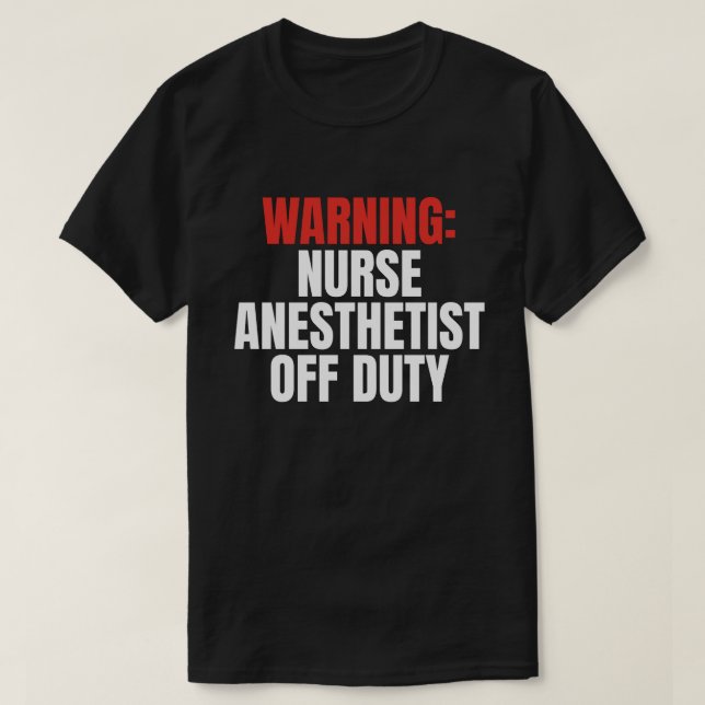 Camiseta Enfermera anestesista (Diseño del anverso)