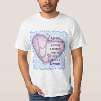 Camiseta Enfermera Anestesista Corazón Púrpura