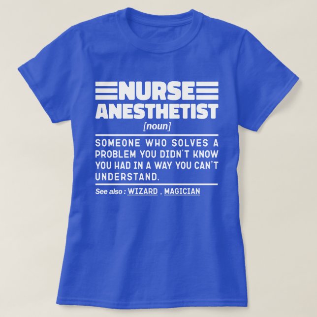 Camiseta Enfermera anestesista de Enfermería moderna divert (Diseño del anverso)