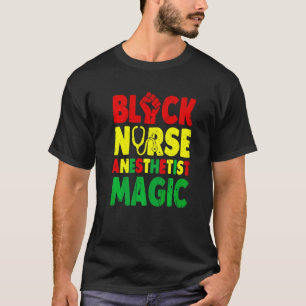 Camiseta Enfermera Anestesista Negra Magia Crna