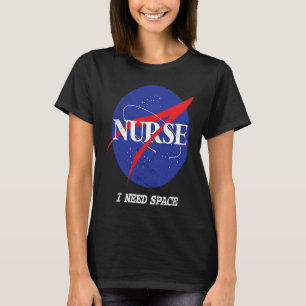 Camiseta Enfermera Astronauta Retro Necesito Héroes De La E