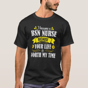Camiseta Enfermera BSN Sunflower Cita Graduación Enfermería