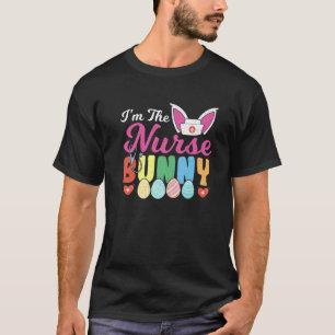 Camiseta Enfermera Bunny Easter Eggs Bunny Ear Stethoscope 