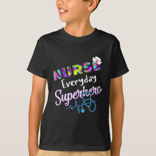 Camiseta Enfermera cada día Superhéroe Coloring Internation