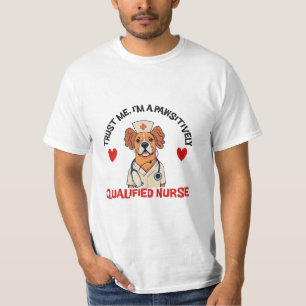 Camiseta Enfermera Calificada Pawsitivamente