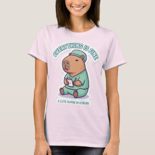 Camiseta Enfermera Capibara Sarcástica