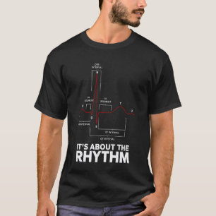 Camiseta Enfermera Cardíaca Es Sobre El Ritmo Latido Cardia