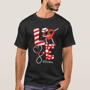 Camiseta Enfermera cardíaca Estetioscope Valentine