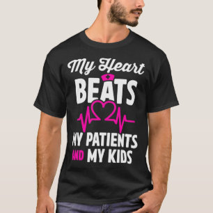 Camiseta Enfermera cardíaca mamá Cardiología mi corazón lat