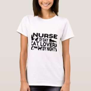 Camiseta Enfermera Cat Lover