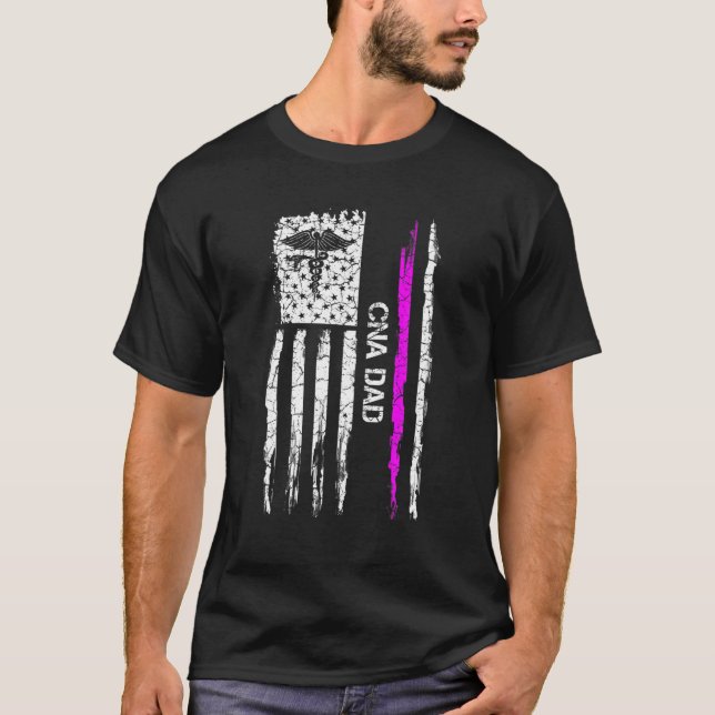 Camiseta Enfermera certificada por la bandera estadounidens (Anverso)