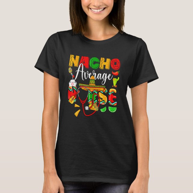 Camiseta Enfermera Cinco De Mayos Nacho Fiesta Mexicana Pro (Anverso)