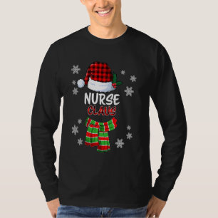 Camiseta Enfermera Claus Divertido Navidades familiares coi