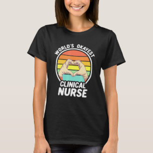 Camiseta Enfermera Clínica Retro de Enfermería Clínica de W
